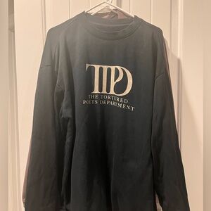 Taylor Swift TTPD album crewneck sweatshirt